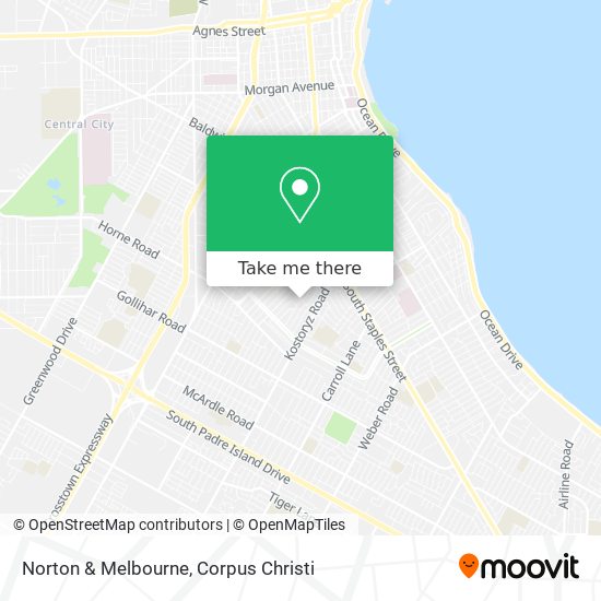 Mapa de Norton & Melbourne