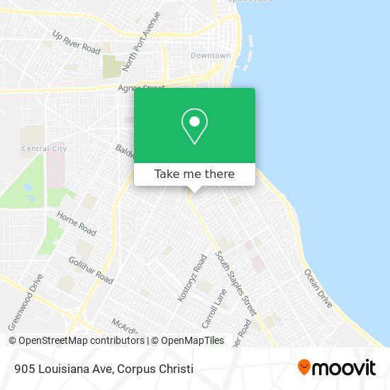 905 Louisiana Ave map