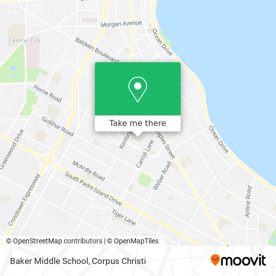Baker Middle School map