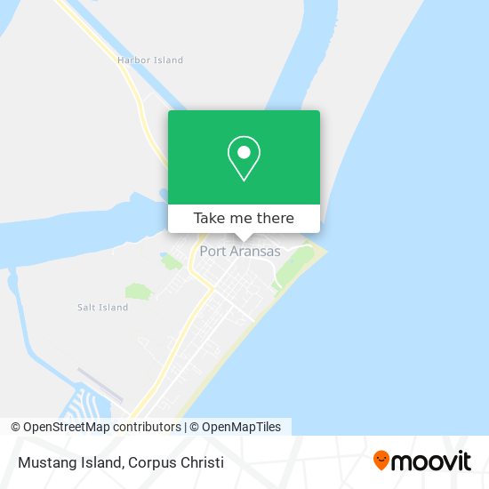 Mustang Island map