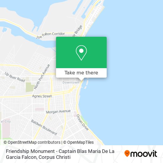 Friendship Monument - Captain Blas Maria De La Garcia Falcon map