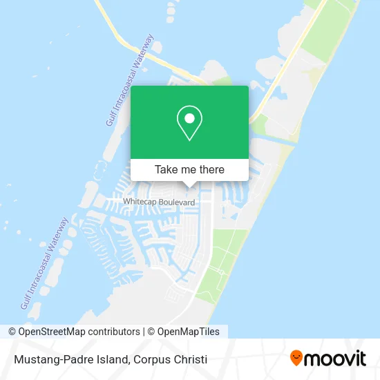Mustang-Padre Island map