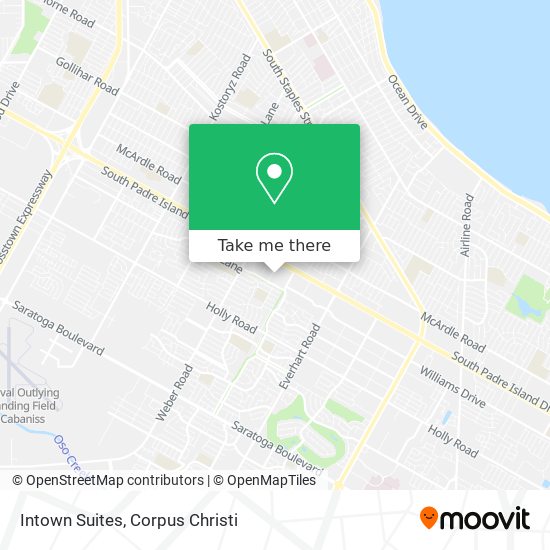 Intown Suites map