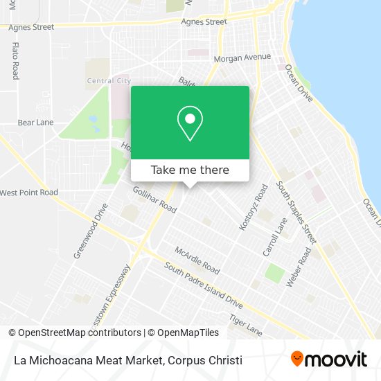 La Michoacana Meat Market map