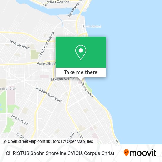 Mapa de CHRISTUS Spohn Shoreline CVICU