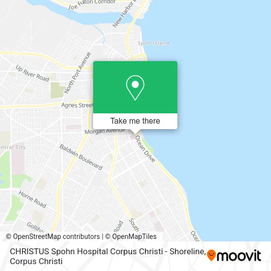 CHRISTUS Spohn Hospital Corpus Christi - Shoreline map