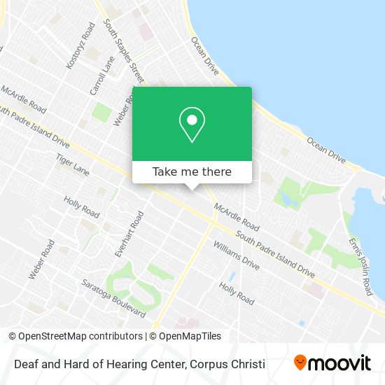 Deaf and Hard of Hearing Center map