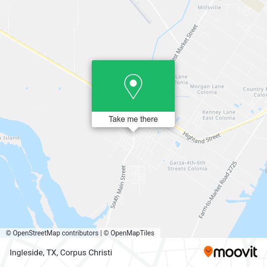 Mapa de Ingleside, TX