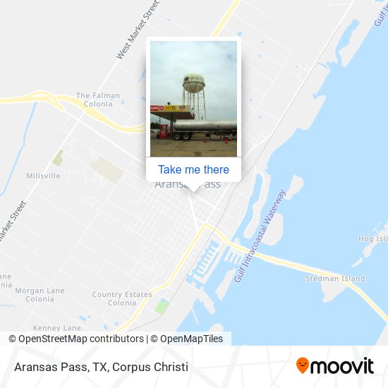 Aransas Pass, TX map