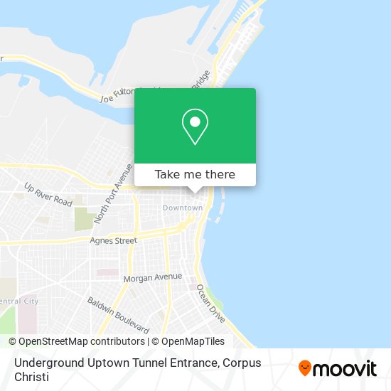 Underground Uptown Tunnel Entrance map