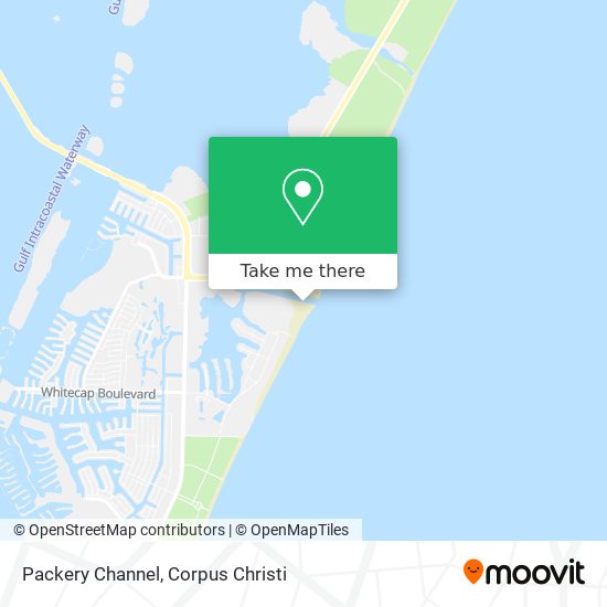 Mapa de Packery Channel