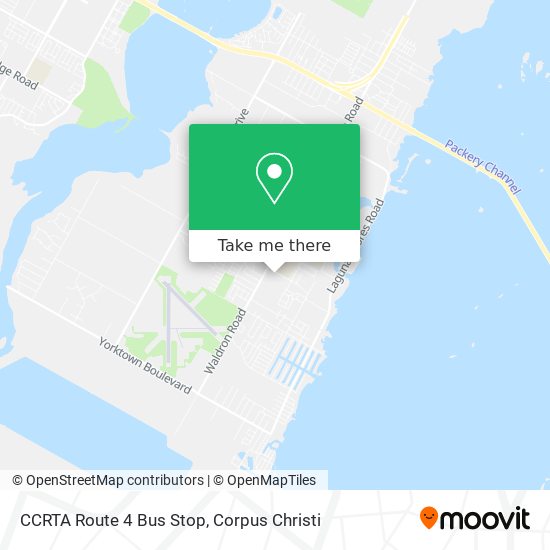 CCRTA Route 4 Bus Stop map