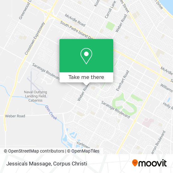 Mapa de Jessica's Massage