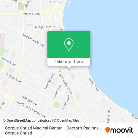 Corpus Christi Medical Center – Doctor’s Regional map
