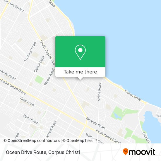 Mapa de Ocean Drive Route