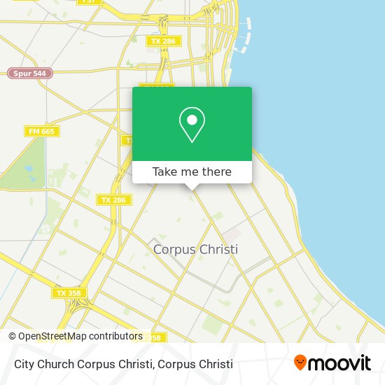 City Church Corpus Christi map