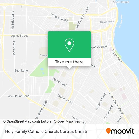 Holy Family Catholic Church map