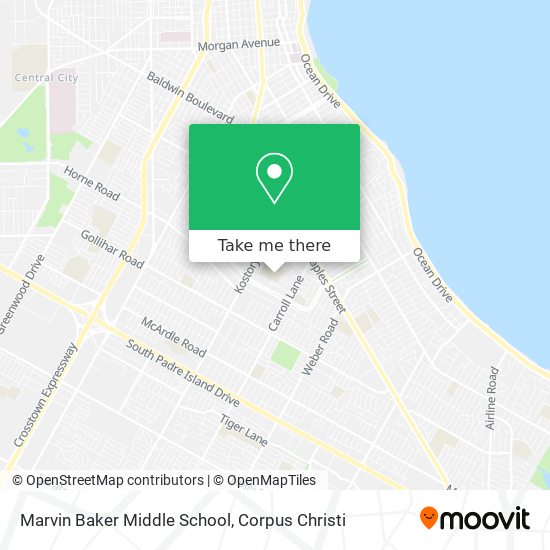 Marvin Baker Middle School map