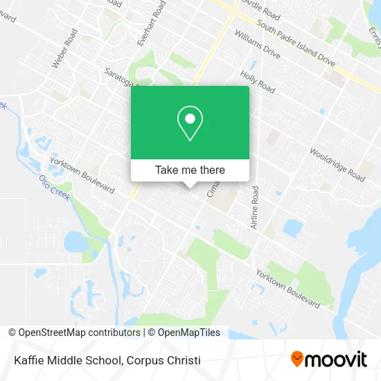 Mapa de Kaffie Middle School