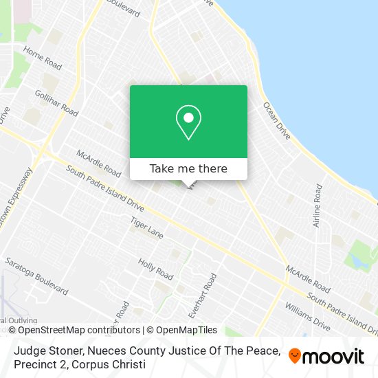 Mapa de Judge Stoner, Nueces County Justice Of The Peace, Precinct 2