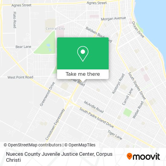 Nueces County Juvenile Justice Center map