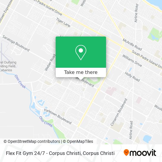 How to get to Flex Fit Gym 24 / 7 - Corpus Christi by Bus? How to get to Flex Fit Gym 24 / 7 - Corpus Christi by Bus?