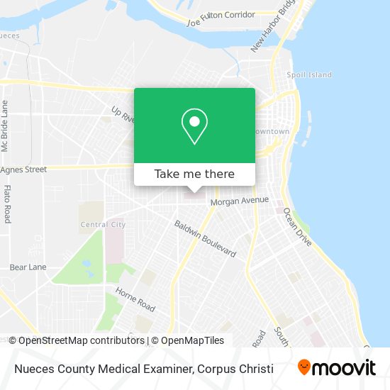 Mapa de Nueces County Medical Examiner