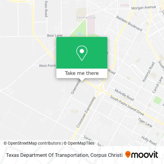 Mapa de Texas Department Of Transportation