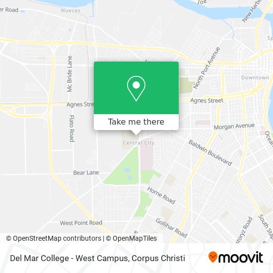 Del Mar College - West Campus map