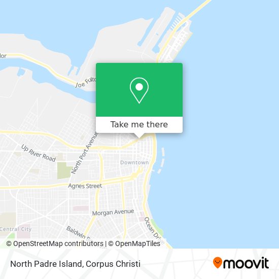 North Padre Island map