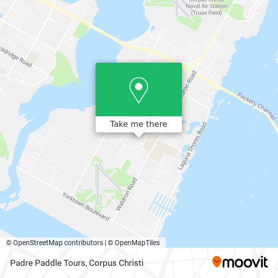 Padre Paddle Tours map