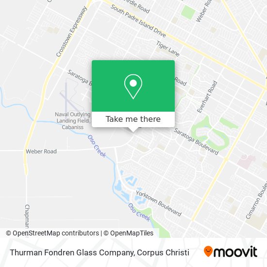 Thurman Fondren Glass Company map