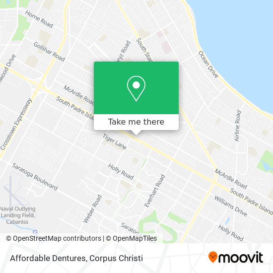 Affordable Dentures map