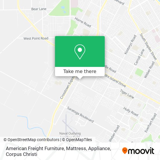 American Freight Furniture, Mattress, Appliance map