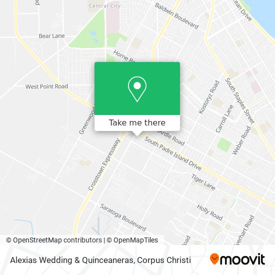Alexias Wedding & Quinceaneras map