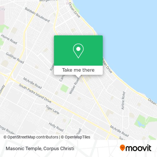 Masonic Temple map