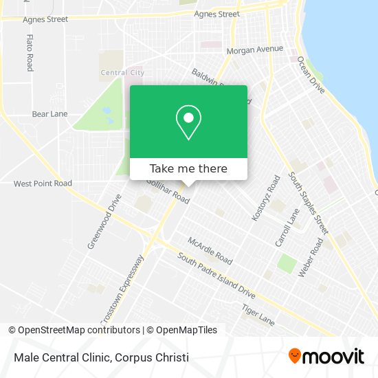 Male Central Clinic map