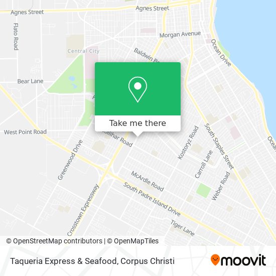 Mapa de Taqueria Express & Seafood
