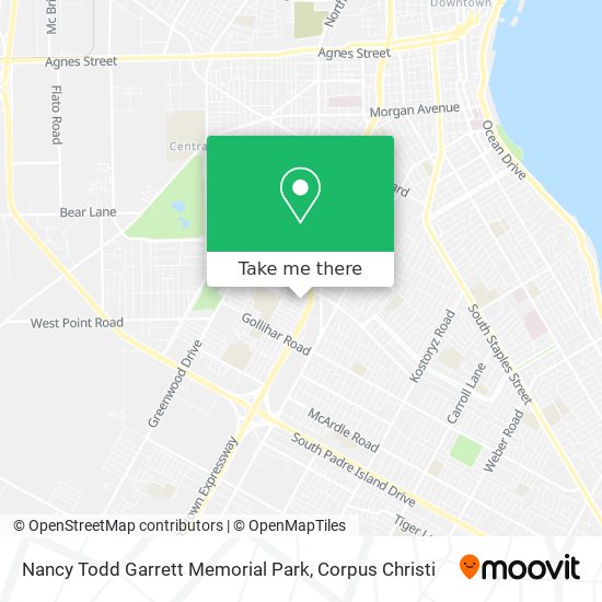 Nancy Todd Garrett Memorial Park map