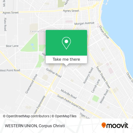 WESTERN UNION map