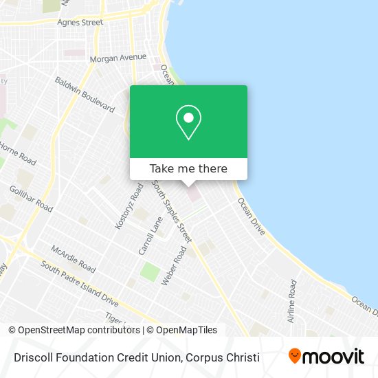 Driscoll Foundation Credit Union map