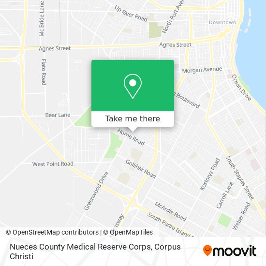 Nueces County Medical Reserve Corps map