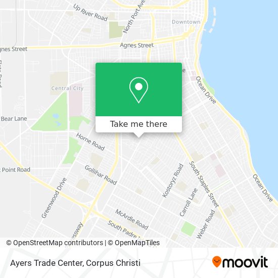 Ayers Trade Center map