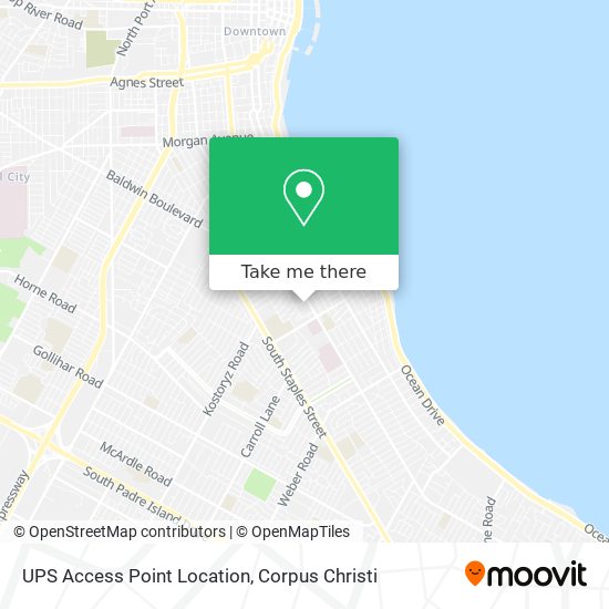 Mapa de UPS Access Point Location