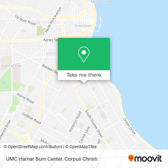 Mapa de UMC Harnar Burn Center