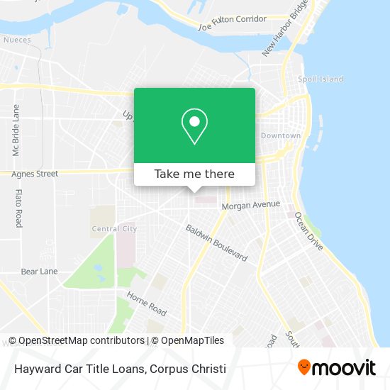 Mapa de Hayward Car Title Loans