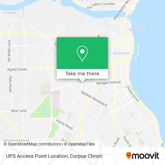 UPS Access Point Location map