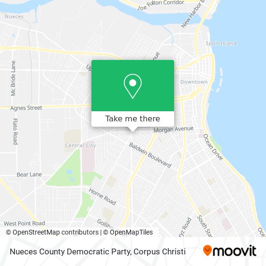 Mapa de Nueces County Democratic Party