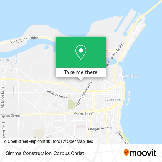 Simms Construction map