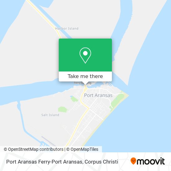 Port Aransas Ferry-Port Aransas map